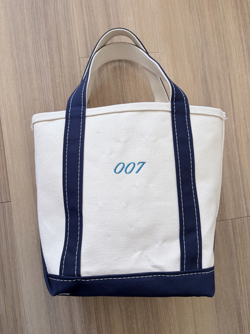 L.L. Bean Small Bote Tote ‘007’ Embroidery